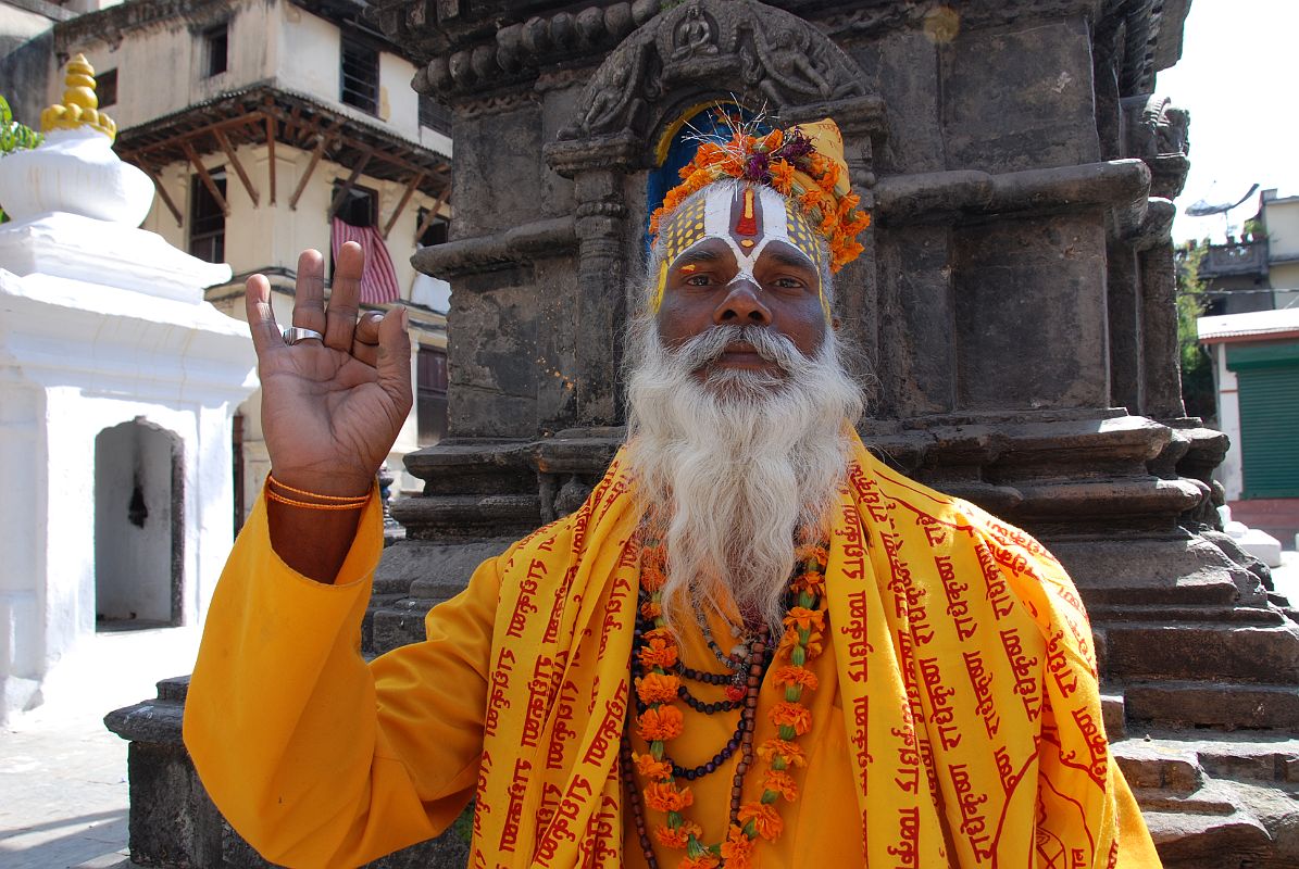 Kathmandu 04 03 Hindu Sadhu At Kathesimbhu Stupa A nice colourful Hindu Sadhu posed for me at Kathesimbhu Stupa in Kathmandu.